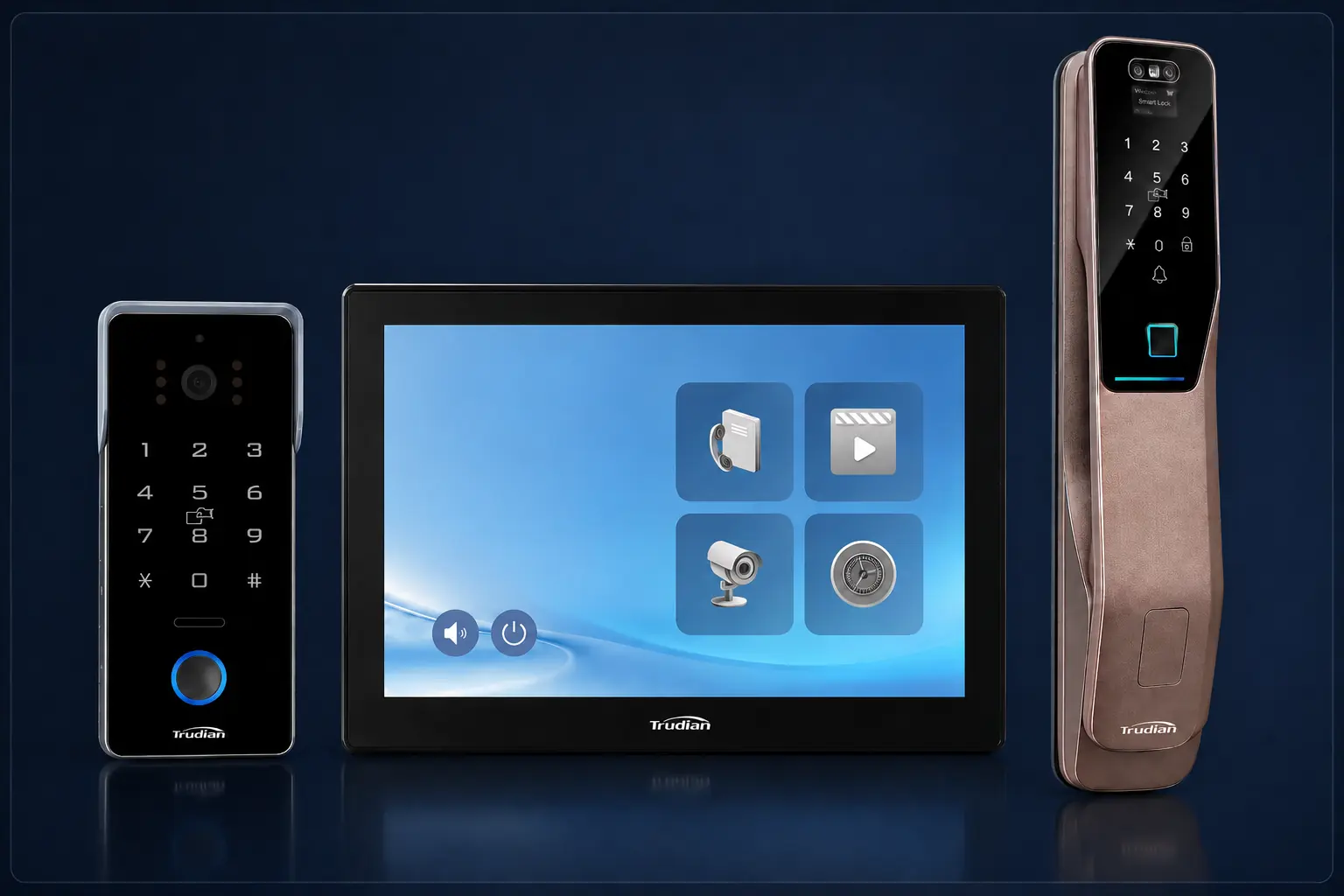Trudian video intercom and smart lock product suite