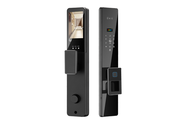Face ID 3D smart lock 3D face recognition anti-spoofing Wi-Fi TTLock CE FCC RoHS ISO 9001 certified